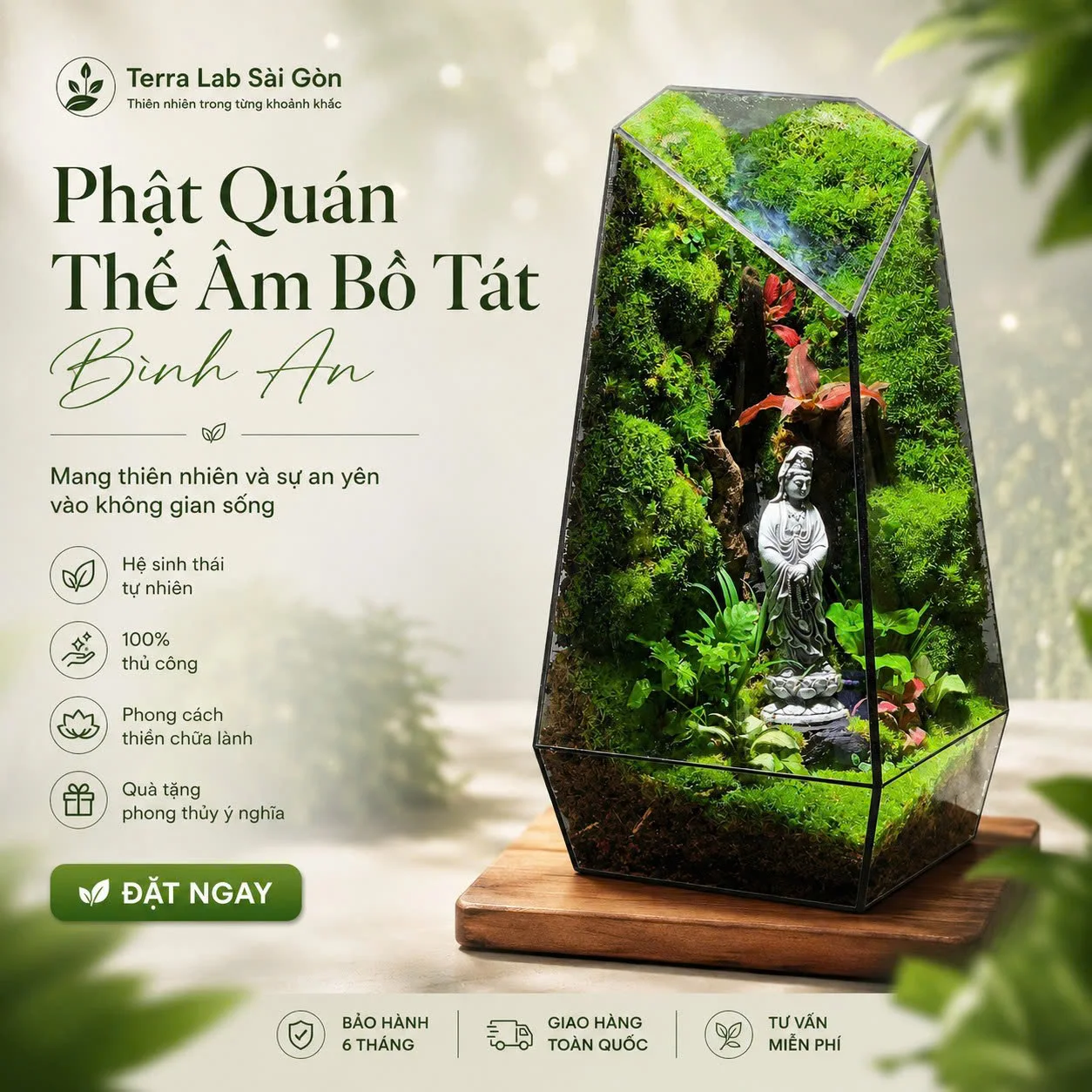 ⭐️Bể Terrarium- Phật Quán Thế Âm Bồ Tát Bình An