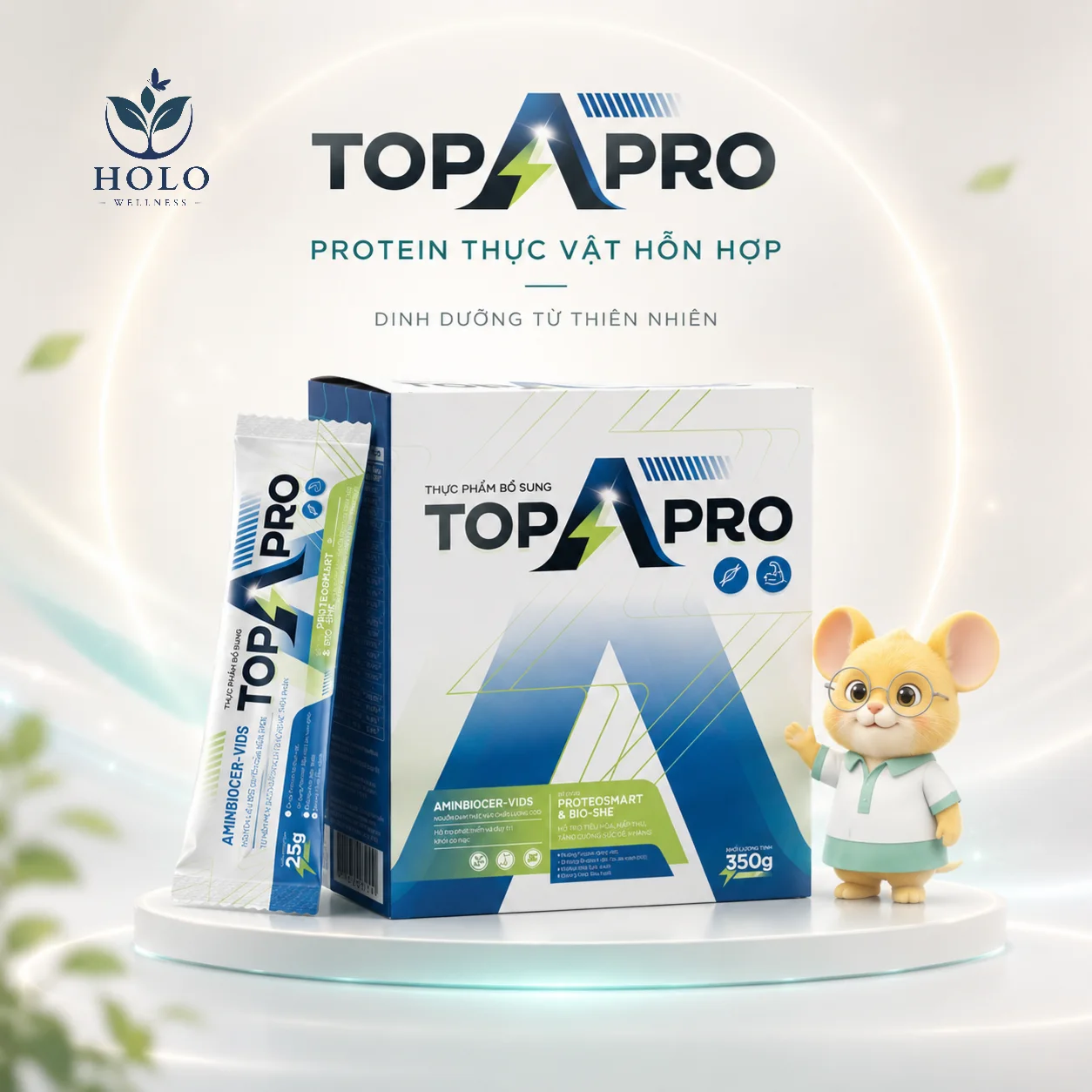 [MỚI] Sữa Hạt Dinh Dưỡng Top A Pro – Phục Hồi Năng Lượng, Tăng Cường Đề Kháng (Hộp 350g/14 gói)