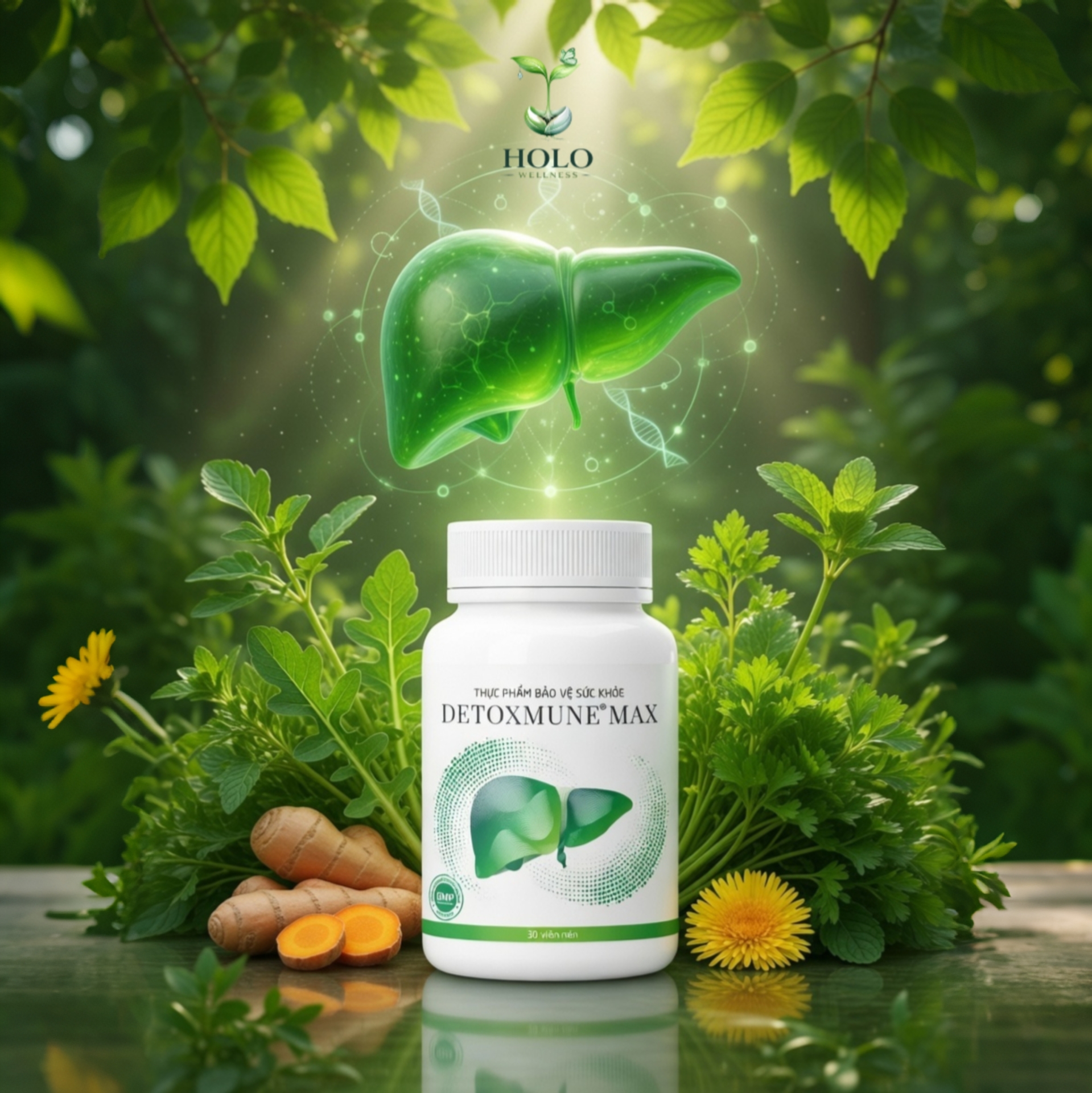 THỰC PHẨM BẢO VỆ SỨC KHỎE DETOXMUNE MAX – GIẢI ĐỘC GAN, TĂNG CƯỜNG ĐỀ KHÁNG (Hộp 30 Viên)