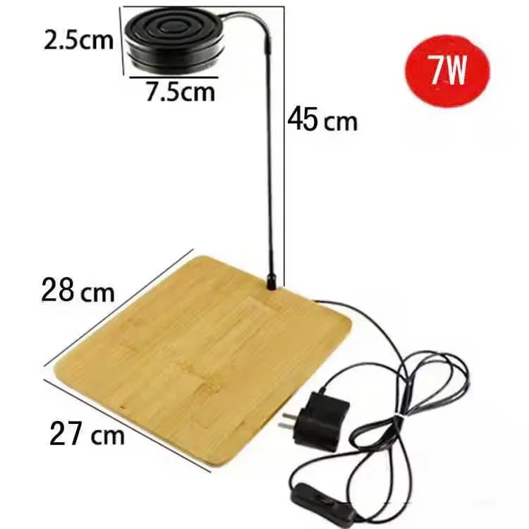 ⭐️Đèn LED Cây Kèm Đế Gỗ 7W – Đèn Chuyên Dụng Cho Terrarium, Bonsai Và Bể Thủy Sinh Mini