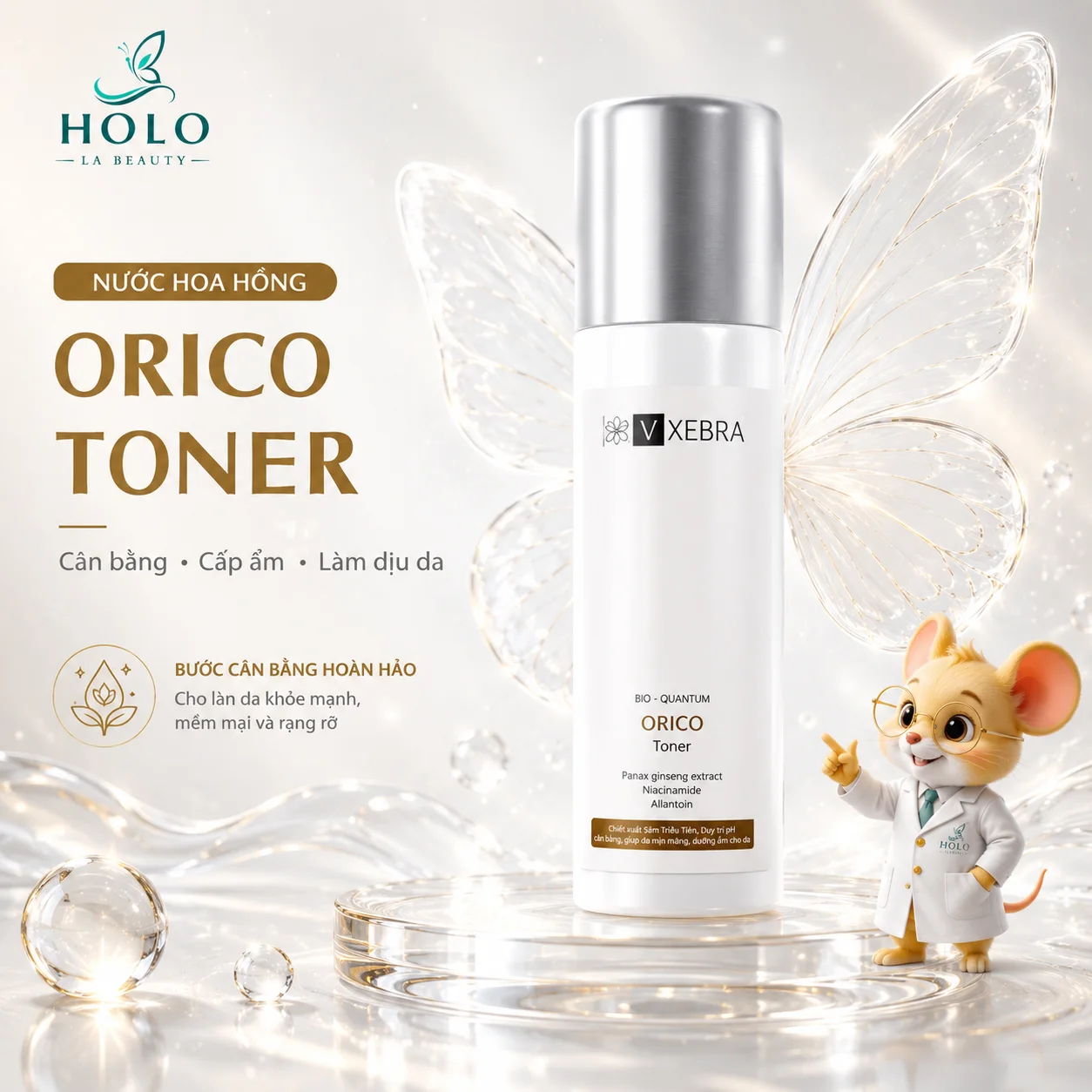 🌿 TONER VXEBRA ORICO BIO-QUANTUM – CÂN BẰNG DA, DƯỠNG ẨM, HỖ TRỢ SÁNG MỊN 🌿