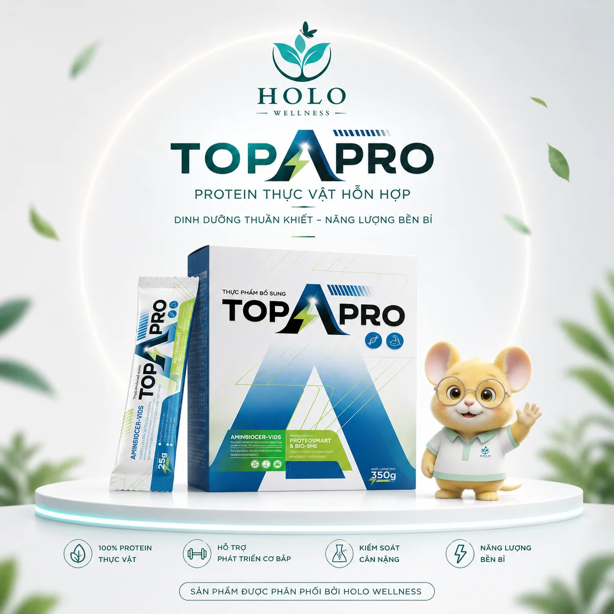 [MỚI] Sữa Hạt Dinh Dưỡng Top A Pro – Phục Hồi Năng Lượng, Tăng Cường Đề Kháng (Hộp 350g/14 gói)