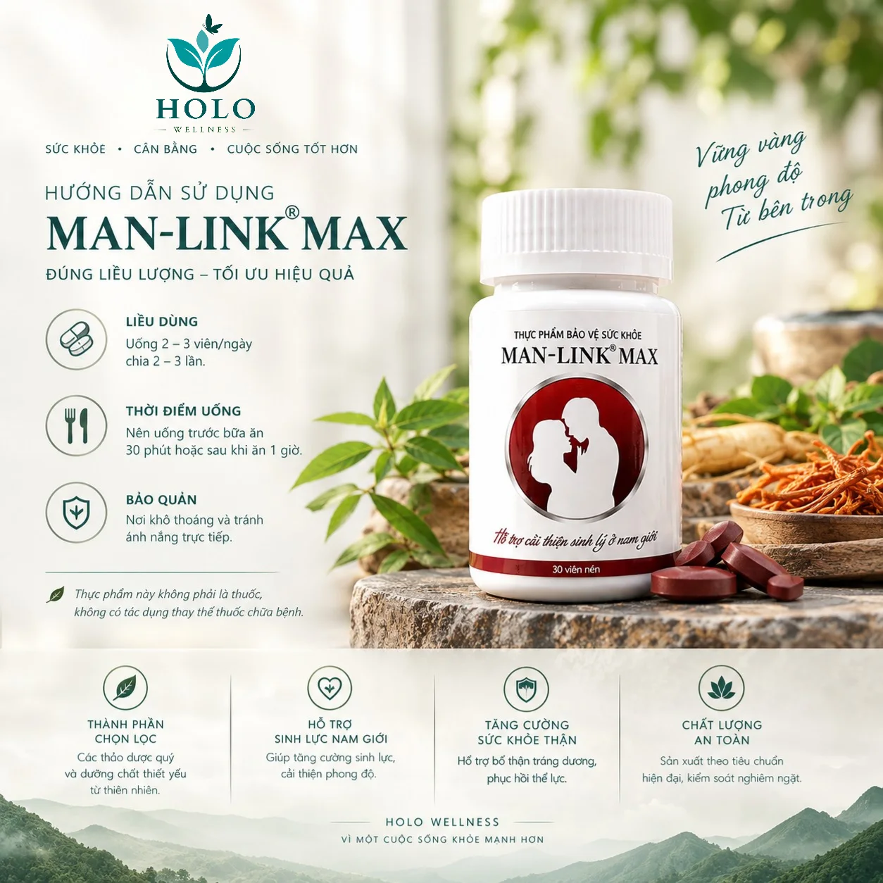MAN-LINK® MAX Hỗ trợ cải thiện sinh lý nam giới toàn diện