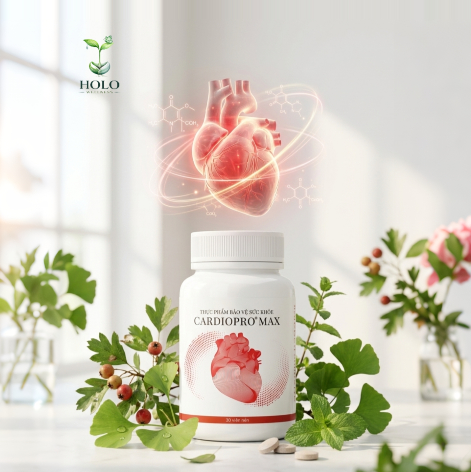 THỰC PHẨM BẢO VỆ SỨC KHỎE CARDIOPRO MAX – TRÁI TIM KHỎE, MẠCH MÁU THÔNG (Hộp 30 Viên)